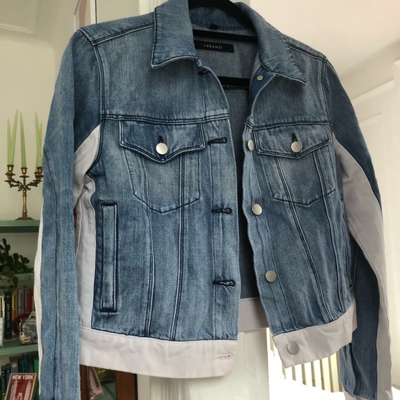 NWT J Brand Moto Style Denim Jean Jacket medium - Picture 1 of 6